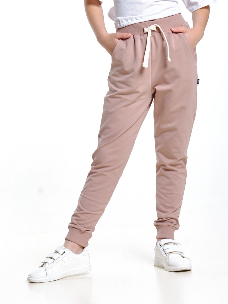 Джоггеры для девочек Mini Maxi, модель 7517, цвет пыльная/роза - Брючки / джоггеры спортивные