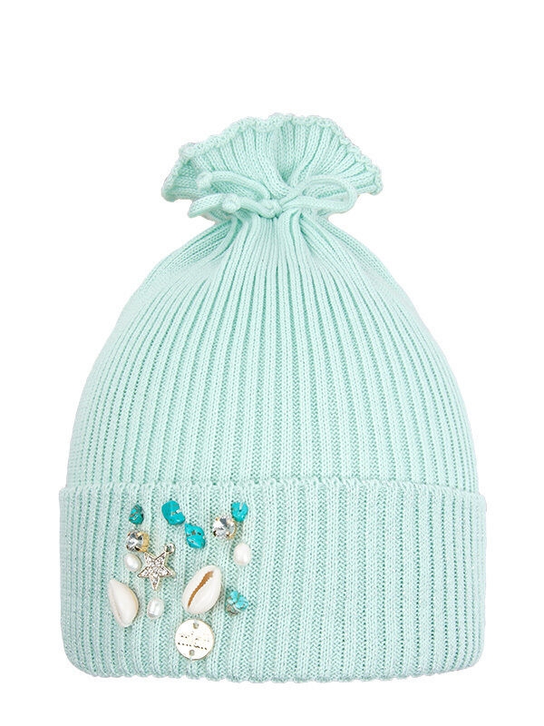 Шапка для девочки Ценность, Миалт мятный, весна-осень - Для девочек весна-осень