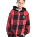 Куртка для мальчиков Mini Maxi, модель 7989, цвет красный/черный/клетка