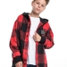 Куртка для мальчиков Mini Maxi, модель 7989, цвет красный/черный/клетка