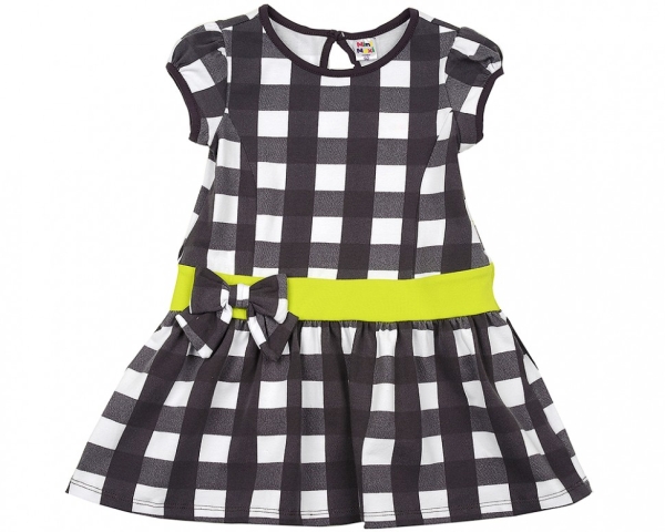 Платье для девочек Mini Maxi, модель 2991, цвет графит - Платья для девочек с коротким рукавом