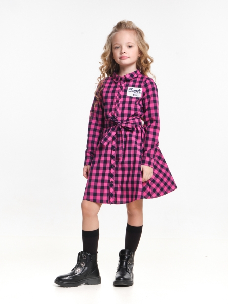 Платье для девочек Mini Maxi, модель 3736, цвет малиновый - Платья для девочек с длинным рукавом