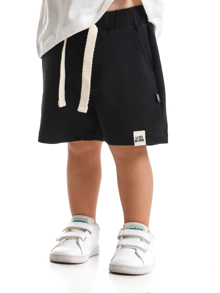 Шорты для мальчиков Mini Maxi, модель 8094, цвет черный/тофу/шеврон - Шорты для мальчиков