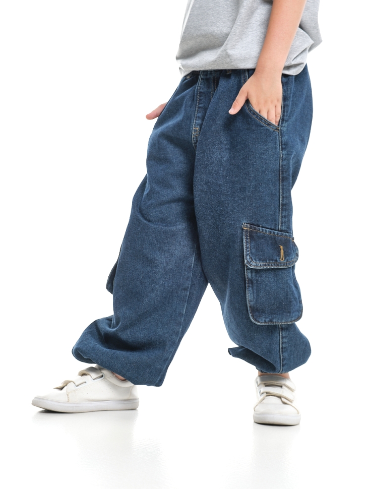 Джинсы для мальчиков Mini Maxi, модель 337655, цвет синий - Джинсы для мальчиков