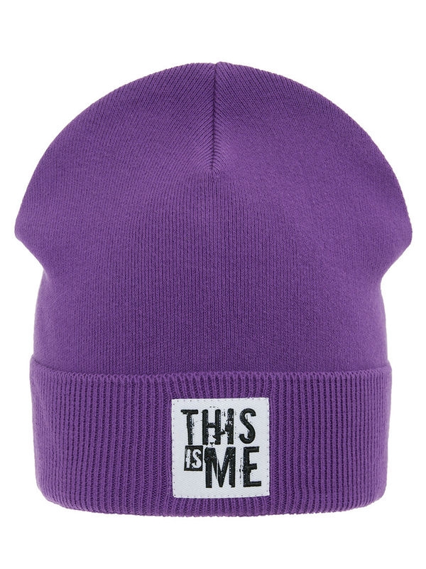 Шапка Это я, Миалт темно-сиреневый - Для девочек весна-осень
