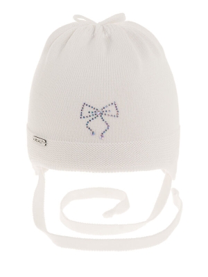 Шапка для девочки Ася, Миалт белый, весна-осень