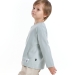 Лонгслив для мальчиков Mini Maxi, модель 6007, цвет серый/голубой