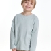 Лонгслив для мальчиков Mini Maxi, модель 6007, цвет серый/голубой