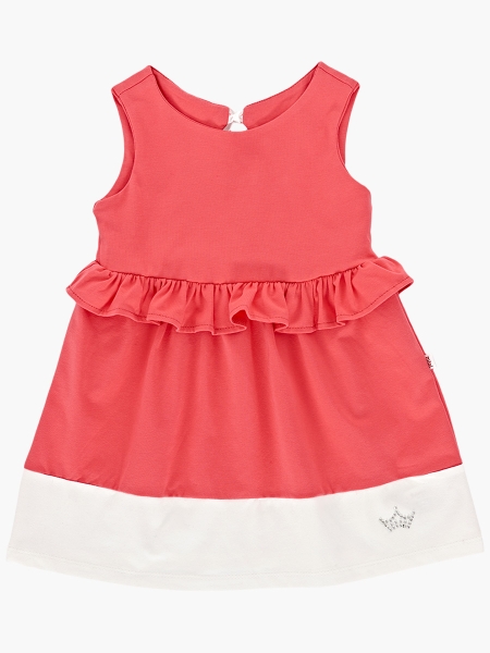 Платье для девочек Mini Maxi, модель 1641, цвет коралловый - Платья для девочек с коротким рукавом