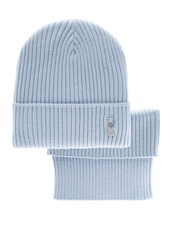 Комплект для девочки Окси, Миалт светло-джинсовый, зима - Комплекты: шапка и шарф