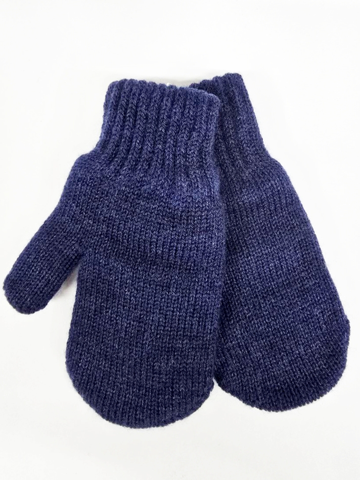 Варежки детские двойные 37101 черника - Варежки