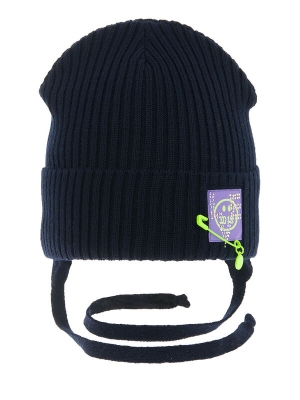 Шапка для девочки Индиана, Миалт темно-синий, весна-осень