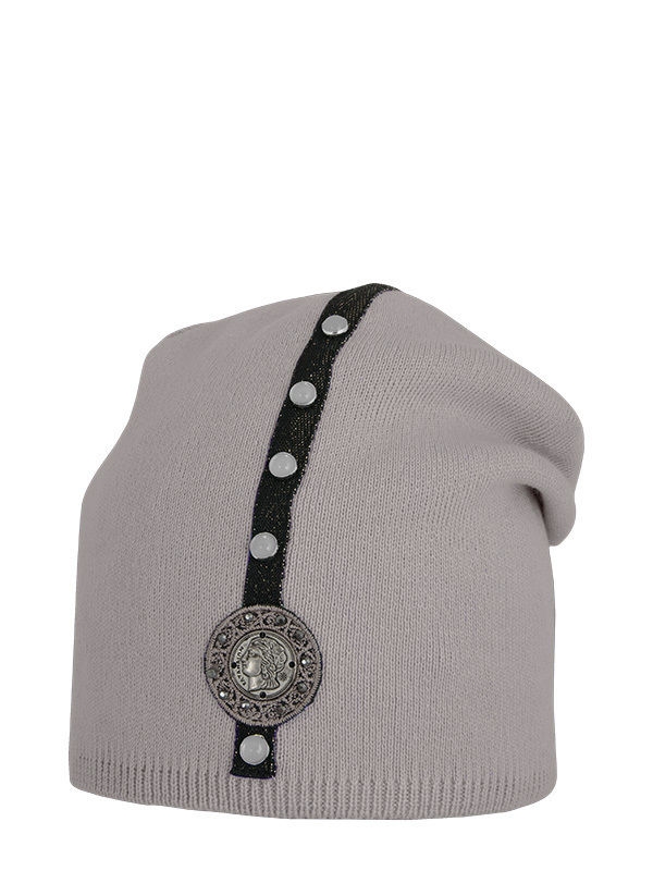 Шапка для девочки Афина, Миалт темно-бежевый, весна-осень - Шапочки молодежные