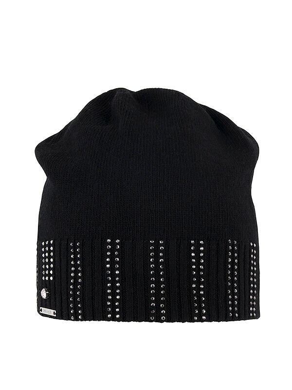 Шапка для девочки Шарлотта, Миалт черный, весна-осень - Для девочек весна-осень