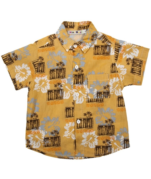 Рубашка для мальчиков Mini Maxi, модель 3635 - Рубашки с коротким рукавом