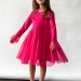 Платье для девочки нарядное БУШОН ST56, цвет фуксия
