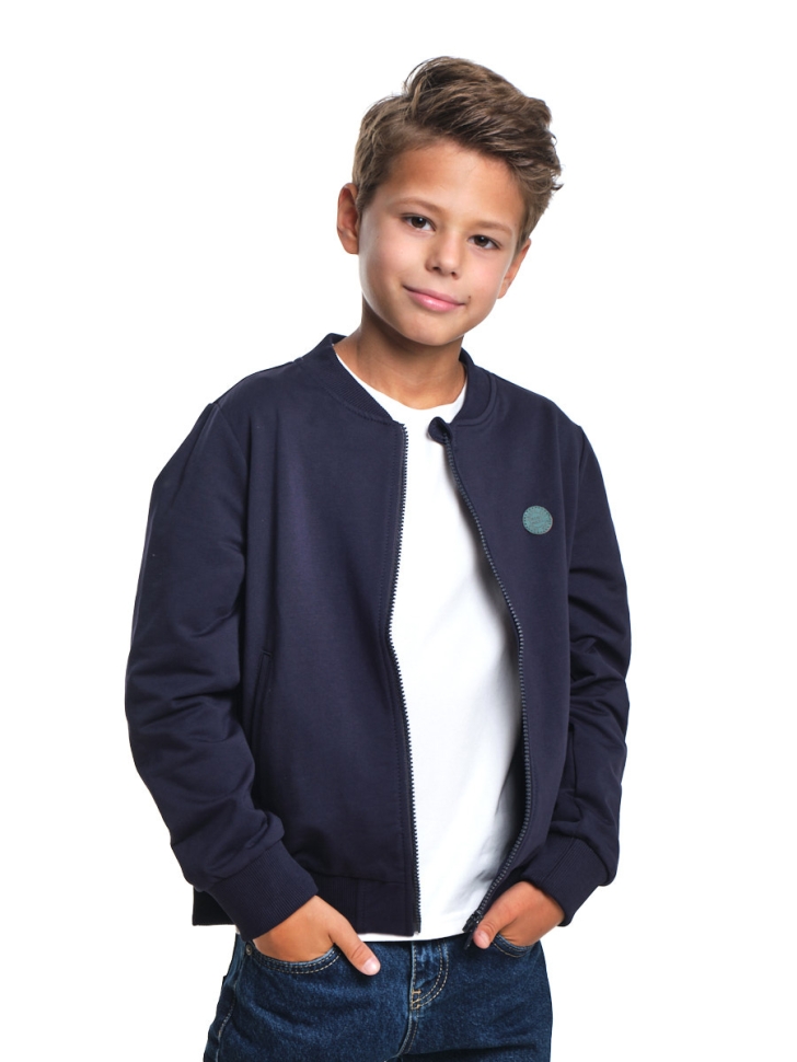 Джемпер для мальчиков Mini Maxi, модель 7670, цвет темно-синий - Бомберы / куртки