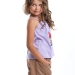 Футболка-топ для девочек Mini Maxi, модель 0061, цвет сиреневый