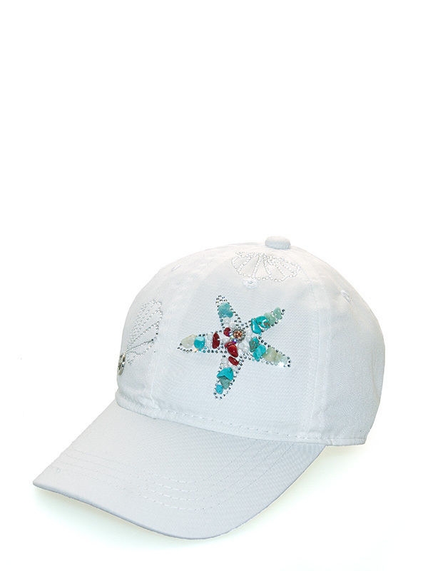 Бейсболка для девочки Лагуна Бейсболка, Миалт ультрабелый - Бейсболки и кепки