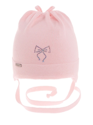 Шапка для девочки Ася, Миалт бледно-розовый, весна-осень