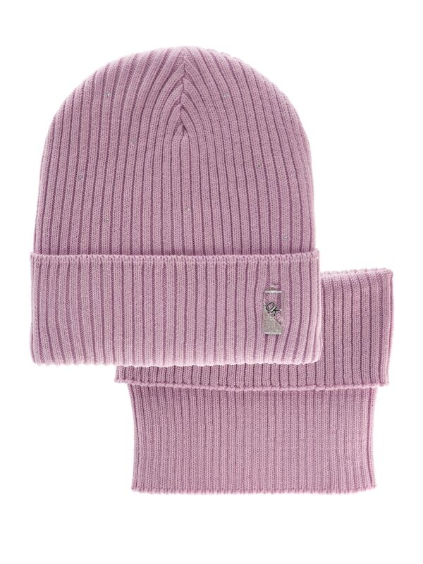 Комплект для девочки Окси, Миалт сиренево-розовый, зима - Комплекты: шапка и шарф