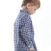 Рубашка для мальчиков Mini Maxi, модель 3395, цвет синий/клетка