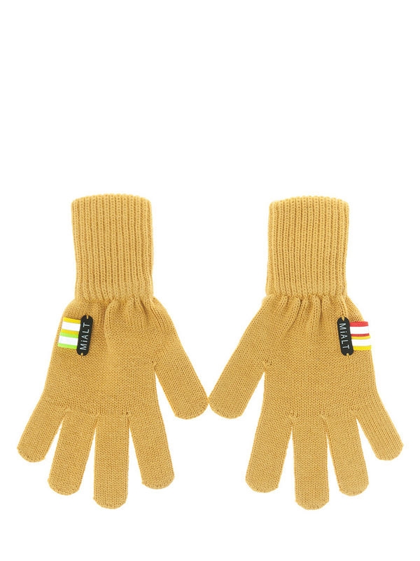 Перчатки НЛО, Миалт светло-горчичный, весна-осень - Перчатки