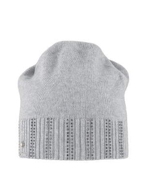 Шапка для девочки Шарлотта, Миалт светло-серый, весна-осень