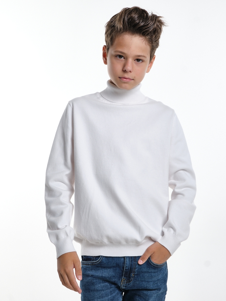 Водолазка для мальчиков Mini Maxi, модель 3312240, цвет белый - Водолазки для мальчиков