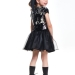 Платье для девочек Mini Maxi, модель 6174, цвет черный/серебристый