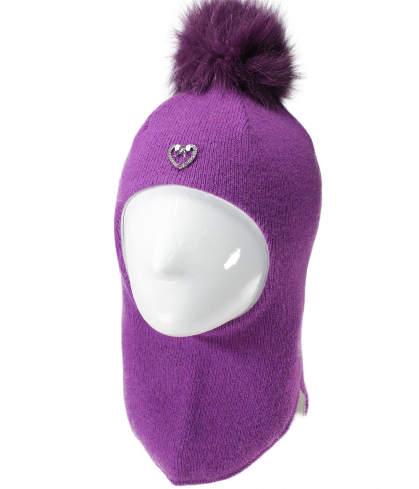 Шапка-шлем Лилика фиолетовый - Шапки-шлемы зима-осень