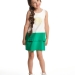 Платье для девочек Mini Maxi, модель 2963, цвет белый/зеленый