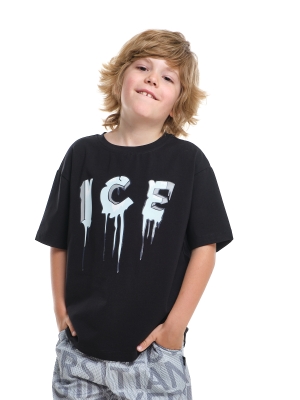 Футболка для мальчиков Mini Maxi, модель 9014, цвет черный