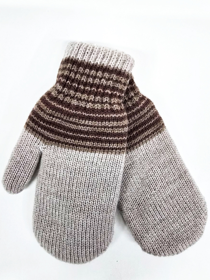 Варежки двойные, GrandDekids Next бежевый - Варежки