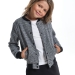 Куртка для девочек Mini Maxi, модель 7869, цвет клетка/черный/серый