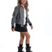 Куртка для девочек Mini Maxi, модель 7869, цвет клетка/черный/серый