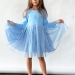 Платье для девочки нарядное БУШОН ST56, цвет голубой