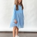 Платье для девочки нарядное БУШОН ST56, цвет голубой
