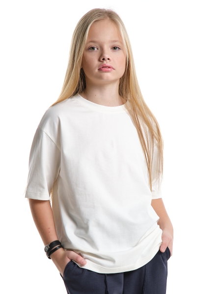 Футболка для девочек Mini Maxi, модель 7627, цвет белый - Футболки для девочек