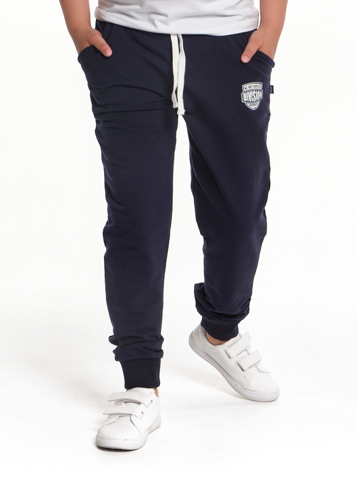 Джоггеры для мальчиков Mini Maxi, модель 0864, цвет темно-синий/белый - Брюки спортивные (джогеры)