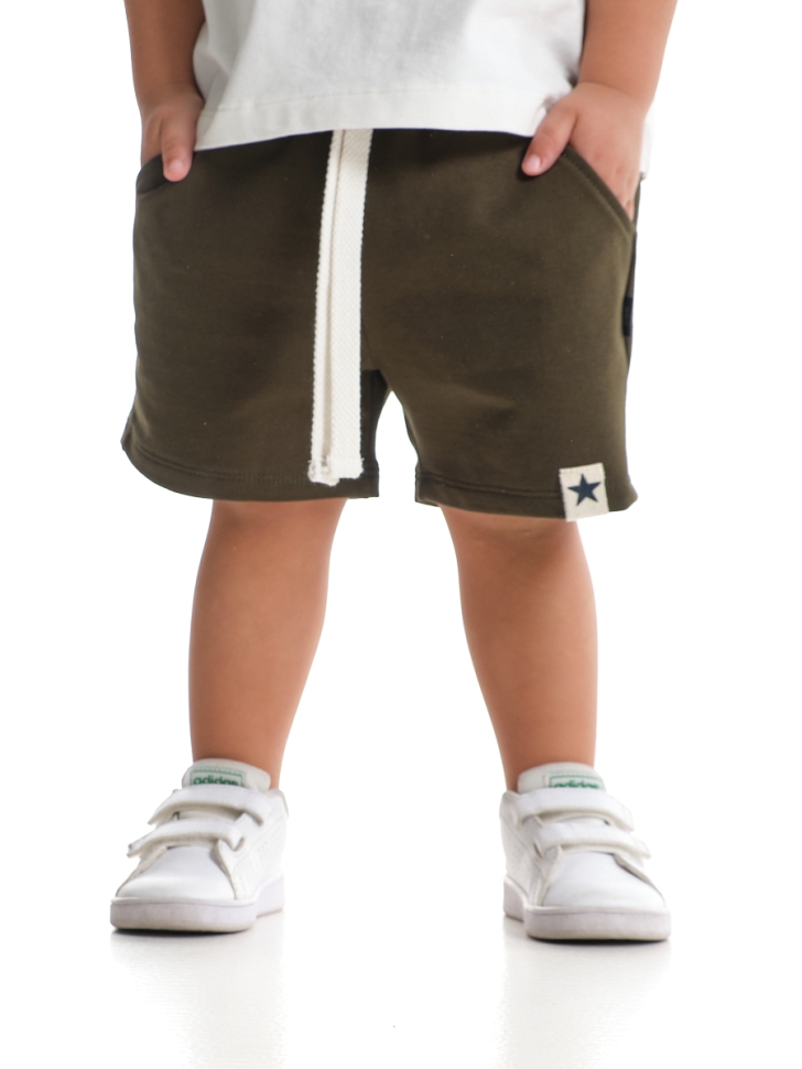 Шорты для мальчиков Mini Maxi, модель 8094, цвет хаки/белый - Шорты для мальчиков