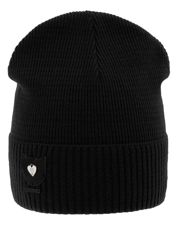 Шапка для девочки Багира, Миалт черный - Для девочек весна-осень