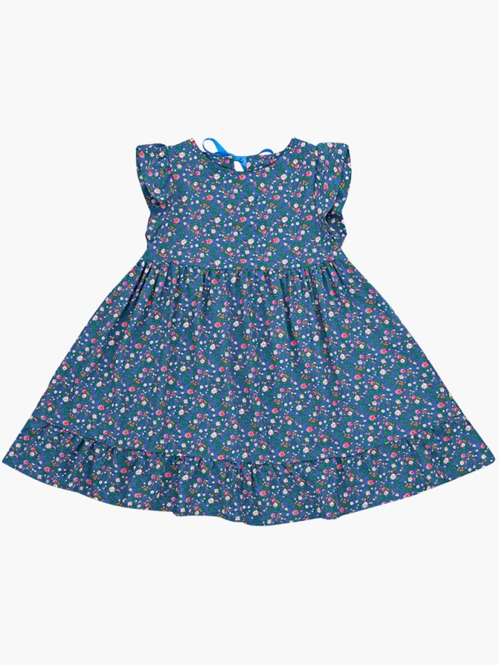 Платье для девочек Mini Maxi, модель 7810, цвет синий - Платья для девочек с коротким рукавом