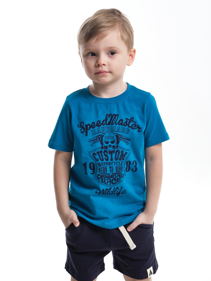 Футболка для мальчиков Mini Maxi, модель 0609, цвет синий - Футболки для мальчиков