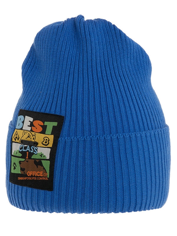 Шапка для мальчика Маугли, Миалт светло-синий, весна-осень - Шапки осень-зима