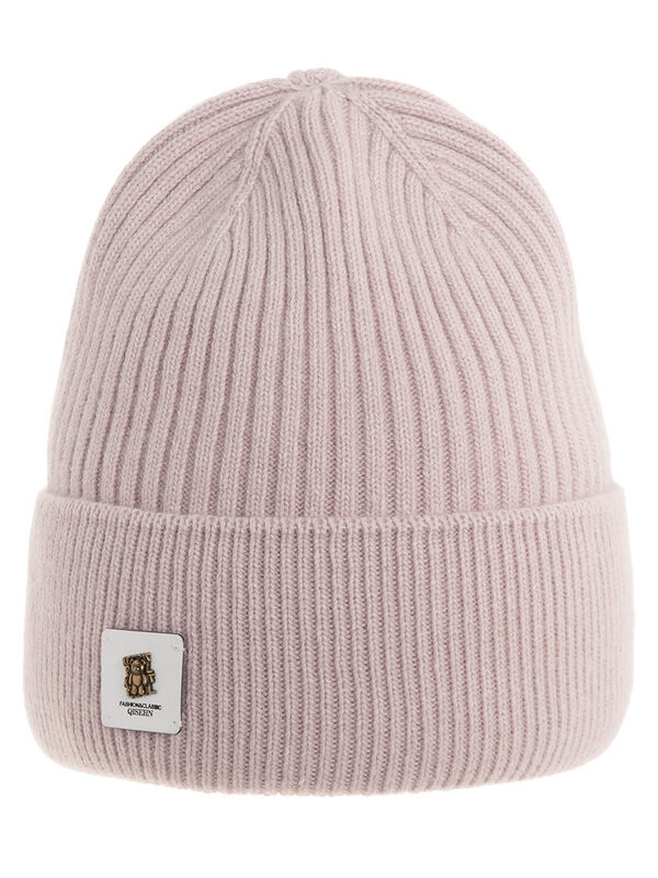 Шапка для девочки Галла, Миалт пудровый, зима - Зимние шапки для девочек