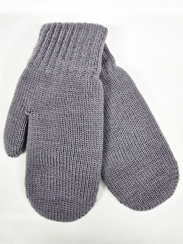 Варежки детские двойные 37101-серый - Варежки