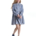 Платье для девочек Mini Maxi, модель 7862, цвет голубой/синий/клетка