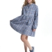 Платье для девочек Mini Maxi, модель 7862, цвет голубой/синий/клетка