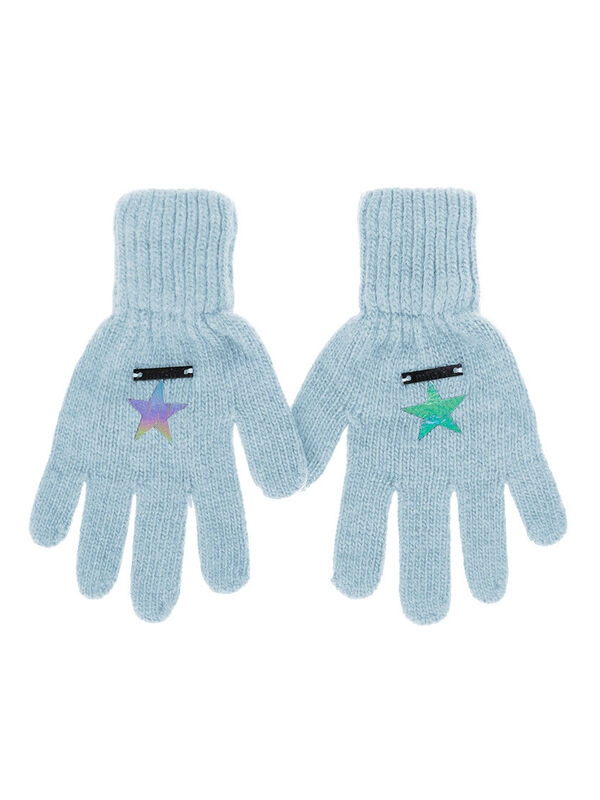Перчатки для мальчика Альфа, Миалт бледно-голубой, весна-осень - Перчатки